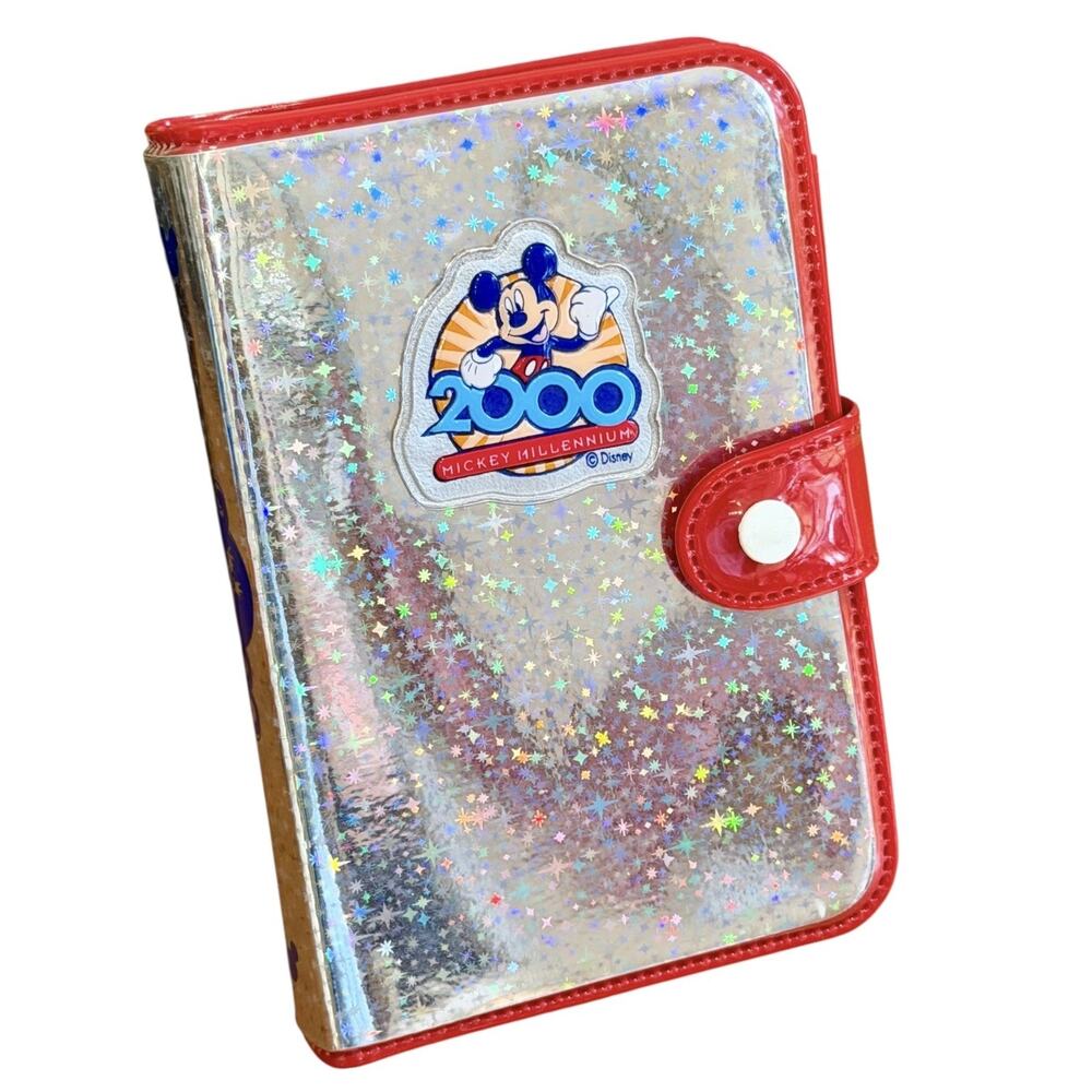 Disney Mickey Mouse vintage Holographic Y2K 2000 Date & Address Book Flomo NEW